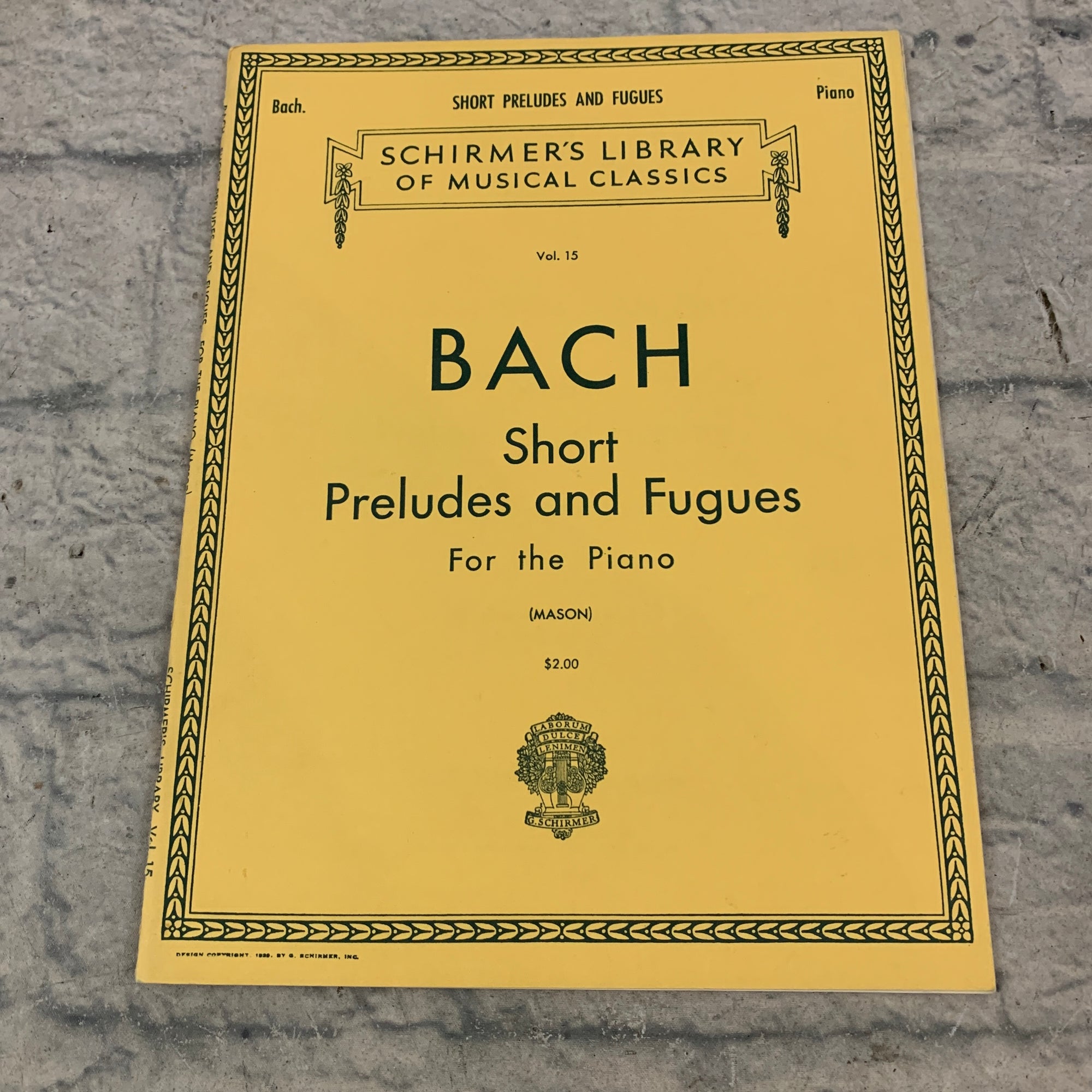 Bach Short Preludes and Fugues for the Piano
