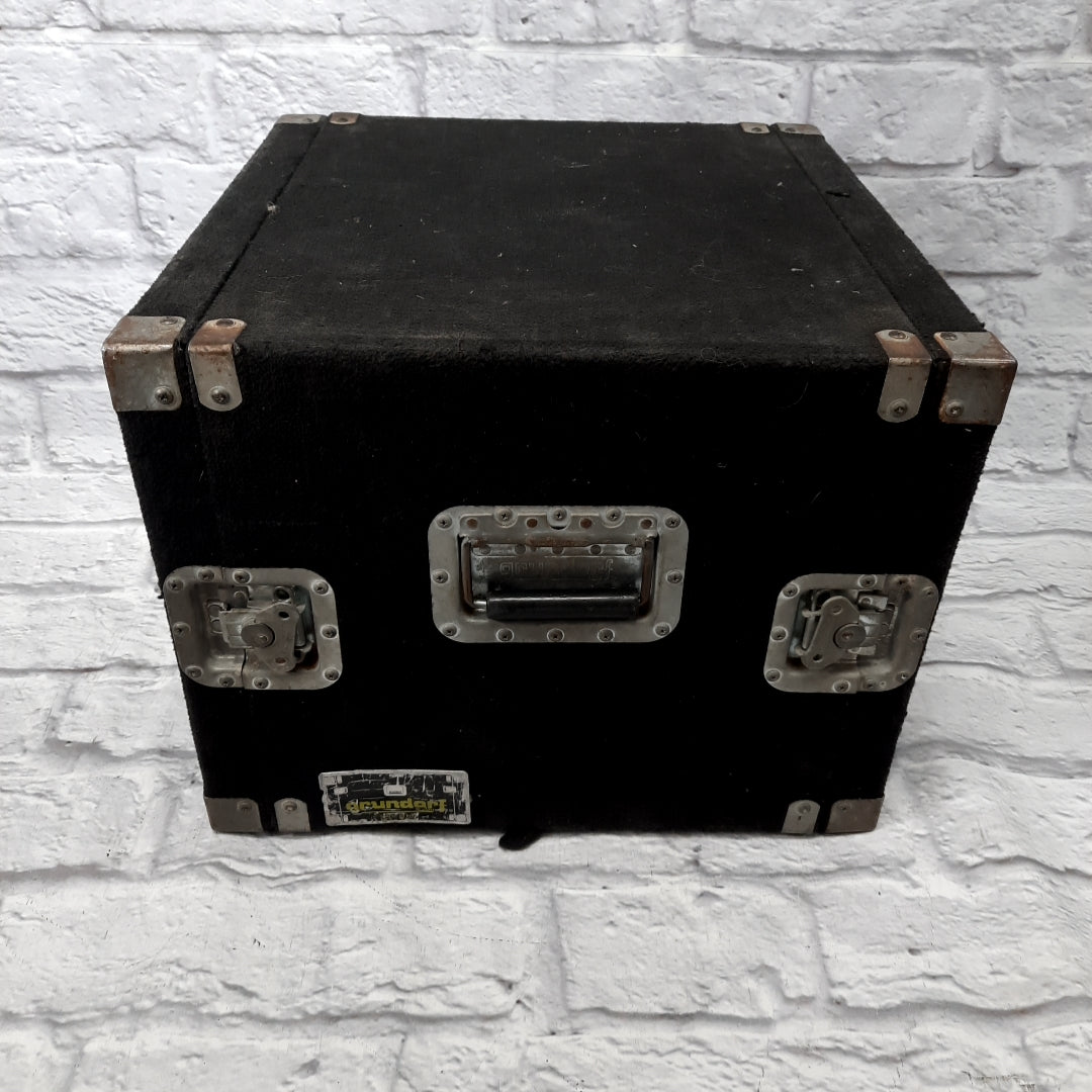 Grundorf 8U Black Carpeted Rack Case