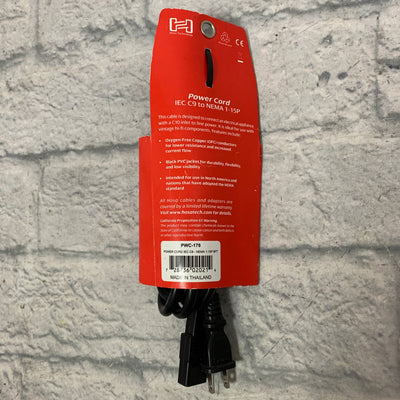 Hosa PWC-178 Amp Electrical Power Cable 8ft - New Old Stock!