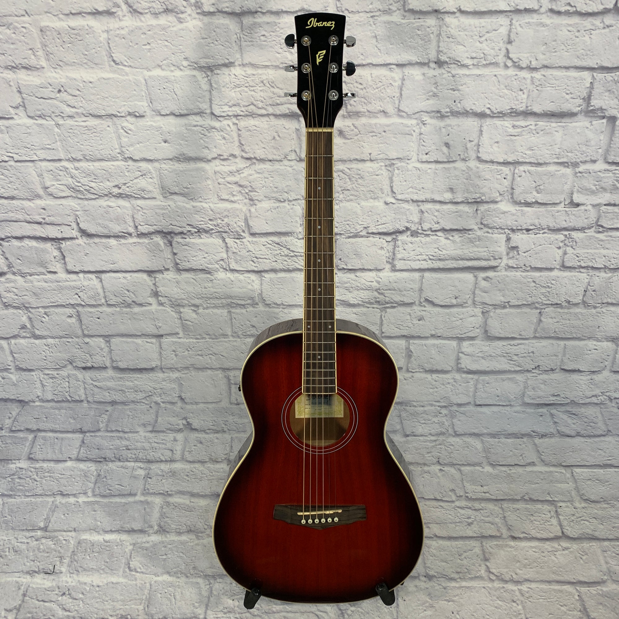 Ibanez PN12E VMS Vintage Mahogany Sunburst Acoustic-Electric Parlor Guitar