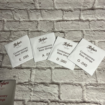 Hofner Contemporary Round Wound Bass Strings 40-95