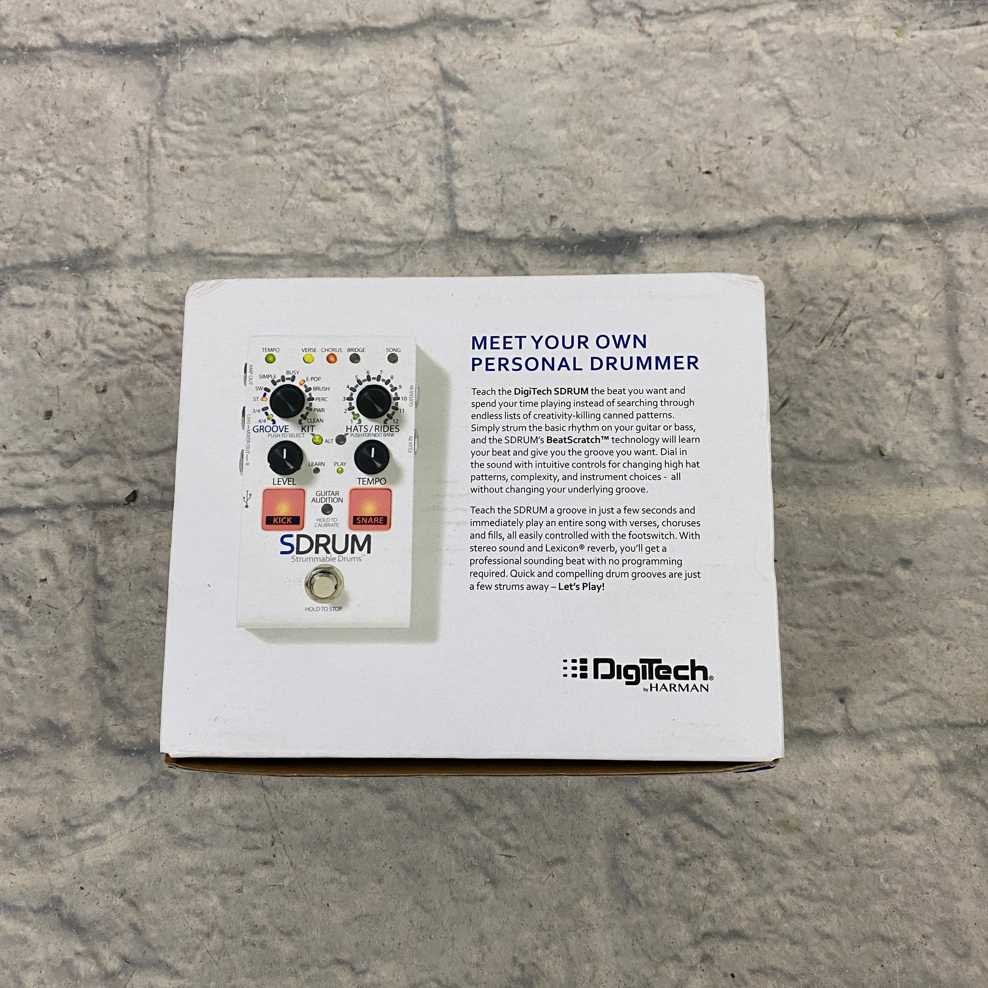 Digitech SDrum Strummable Drums Guitar Pedal