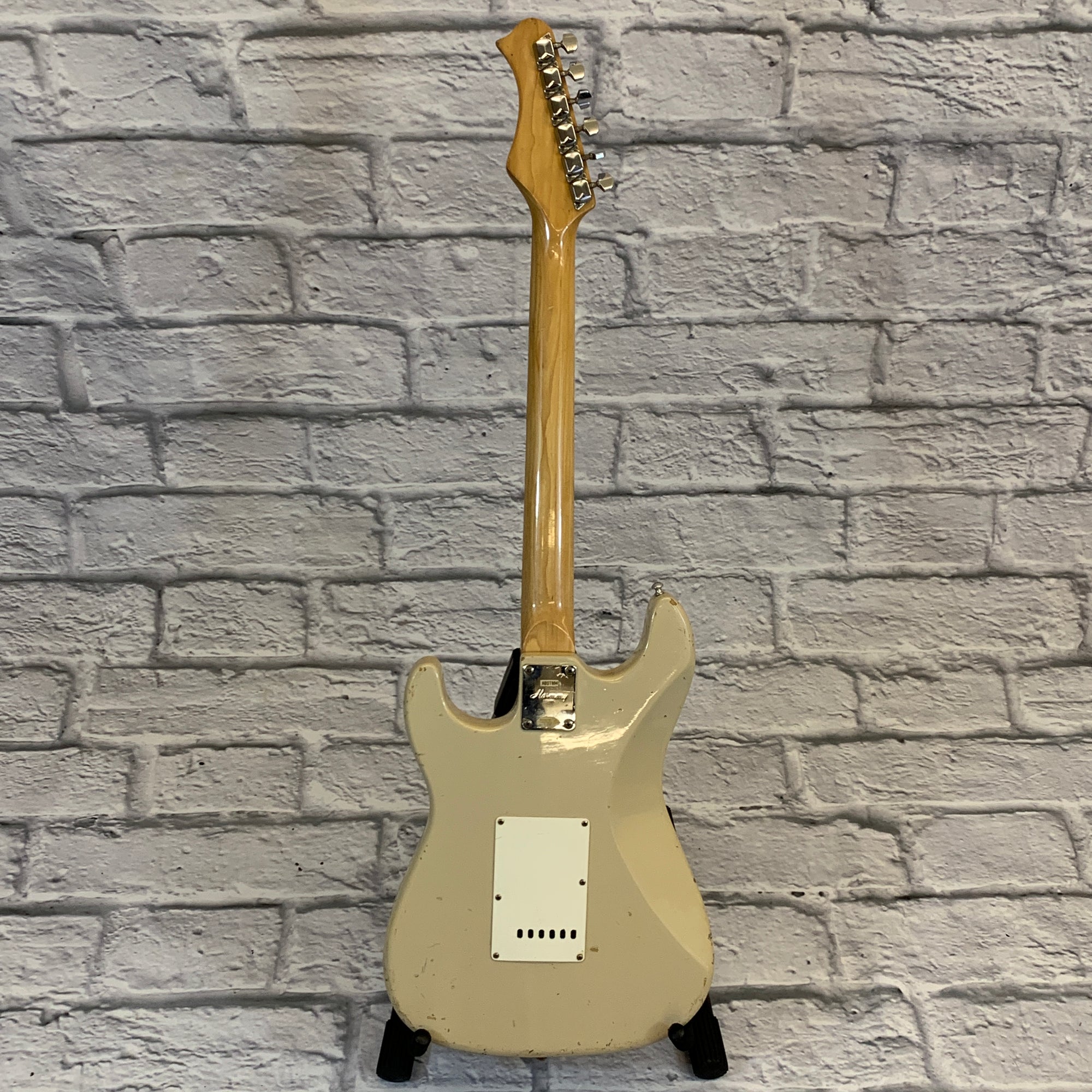 Harmony 70's Off White Strat Copy Project Electric Guitar for Parts