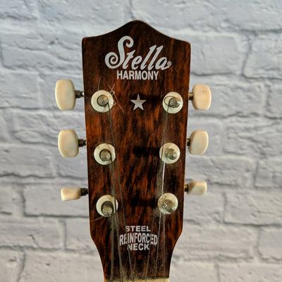 Harmony Stella Parlor Acoustic Guitar - Sunburst