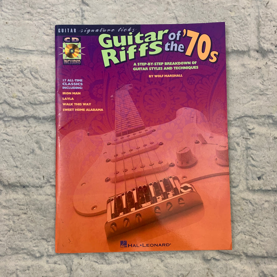 Hal Leonard Guitar Riffs of the 70s with CD