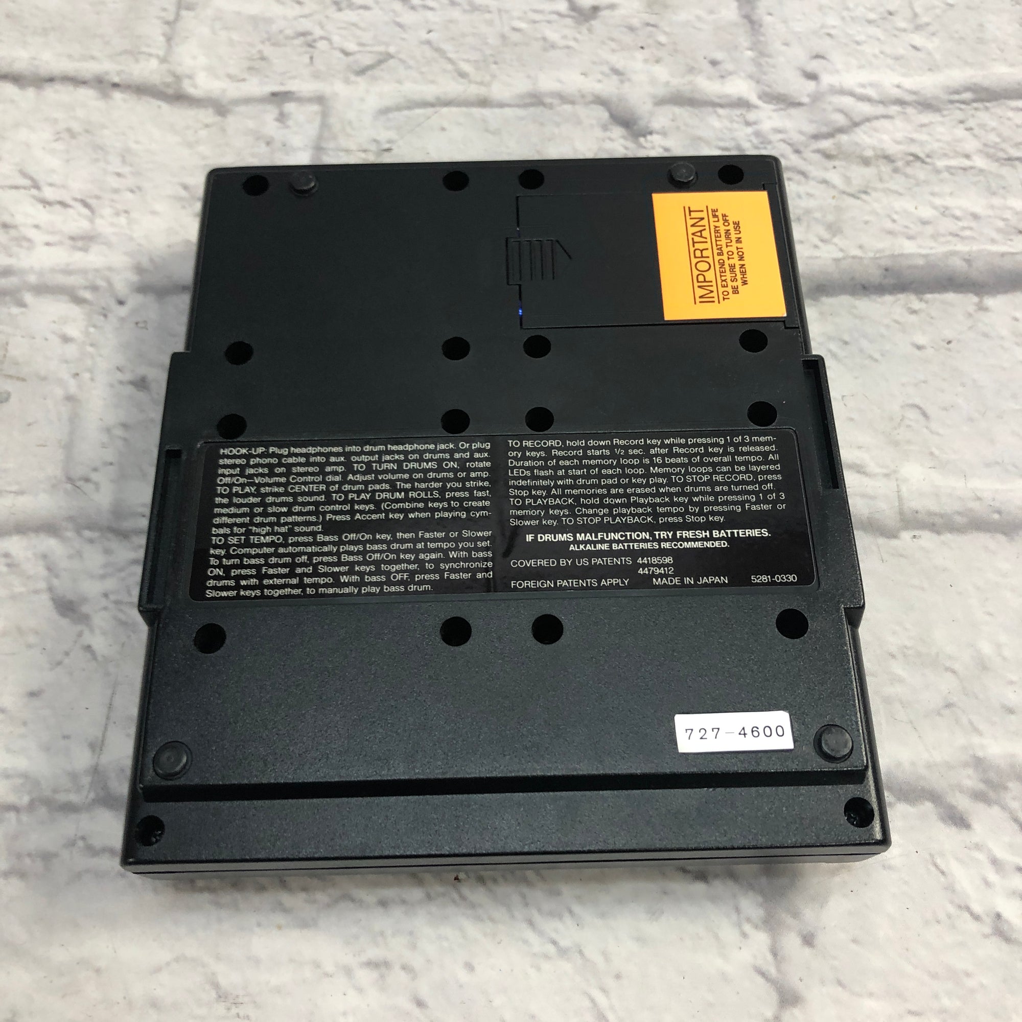 Mattel Synsonics Drum Pad Machine