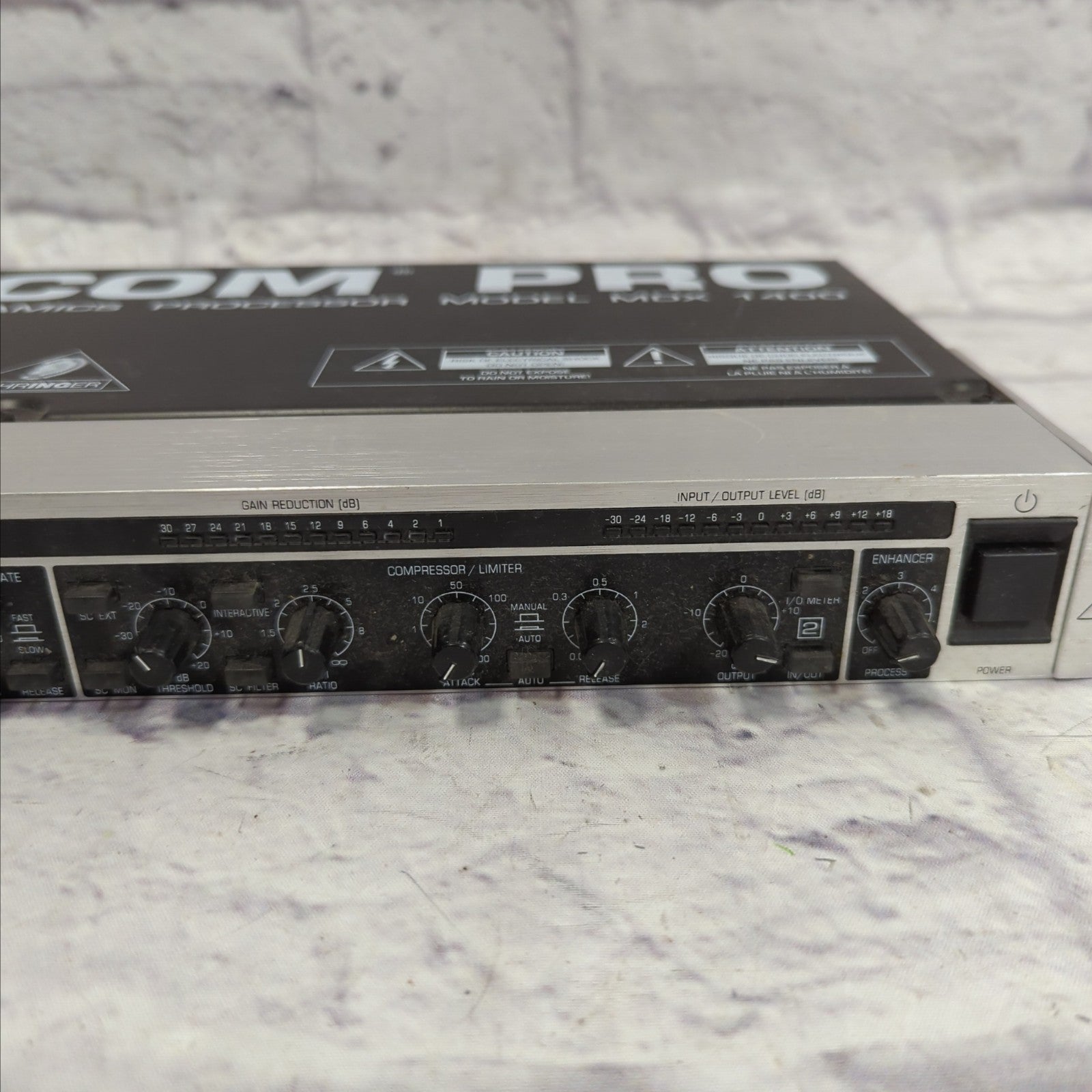 Behringer Rack Compressor Behringer MDX1400 Rack Compressor Limiter - Evolution Music