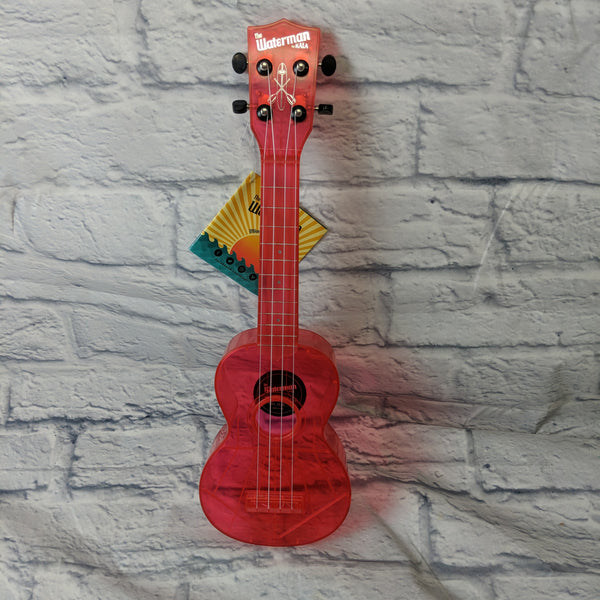 Kala Waterman Waterproof Ukulele Fluorescent Pink Evolution Music