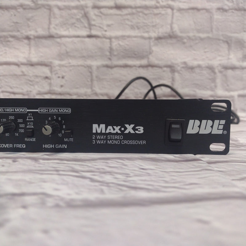 BBE Max-X3 Rack Mount Crossover - Evolution Music