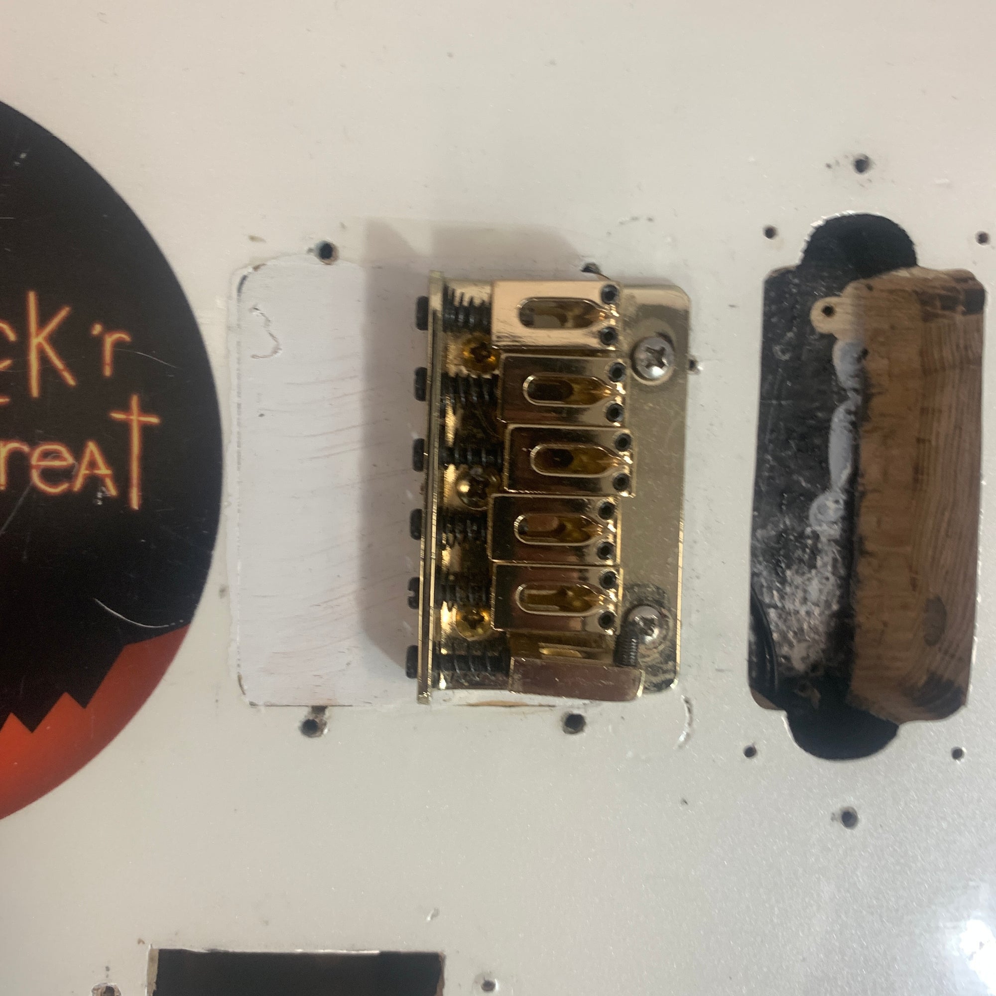 Unknown Teardrop Electric Guitar Body with Bridge