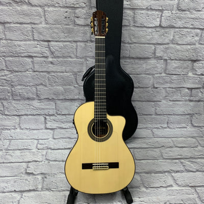 Cordoba 55FCE Negra Classical Acoustic Guitar w/ Case