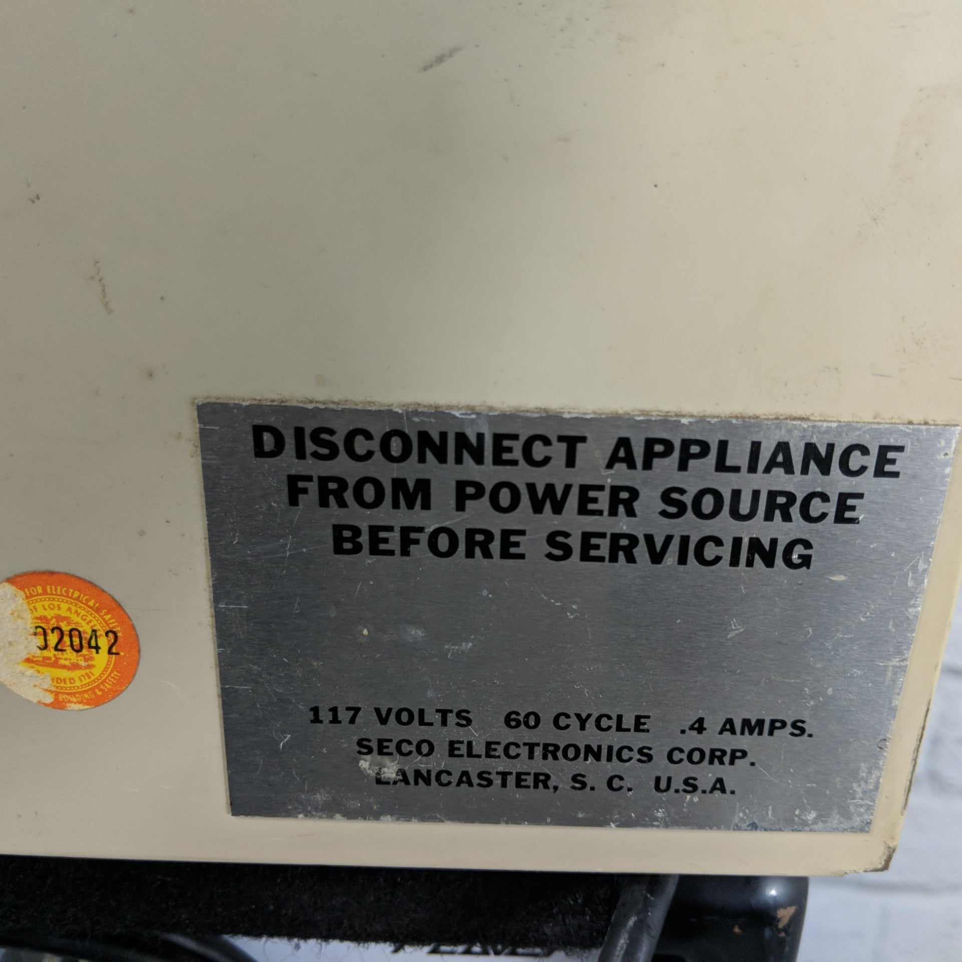 Seco Electronics Electronic Tube Analyzer 1100