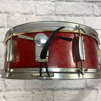 Vintage Kingston Snare Drum Red Sparkle 14