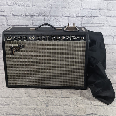 Fender 65 Deluxe Reverb Reissue w/ Footswitch and Cover *Normal Channel is out