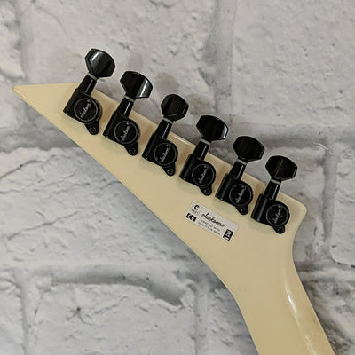 Jackson RRXMG X Series Rhoads - Snow White with Black Pinstripe