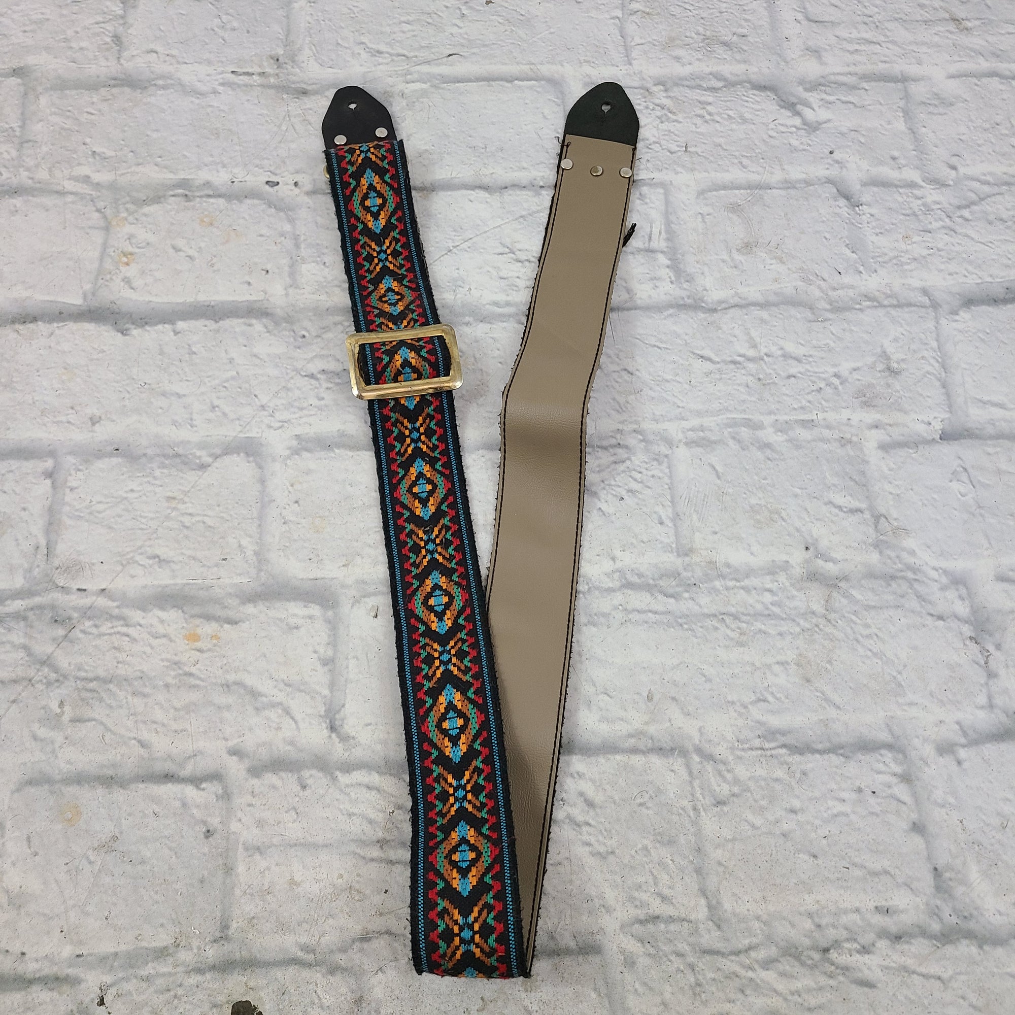 Multicolor Pattern Woven Guitar Strap