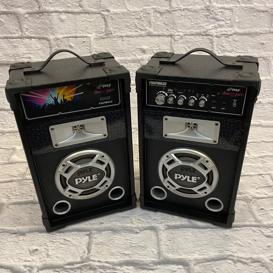Pyle PSUFM625 Disco Jam 600 Watt 2-Way PA Speaker System