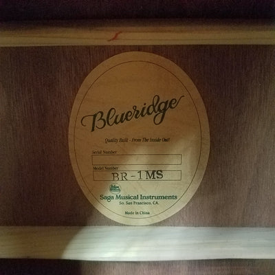 Blueridge BR-1MS Acoustic Guitar - New Old Stock!