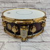 DW Collector Series Solid Maple 14x5.5 Snare Drum Gold Hardware 2004