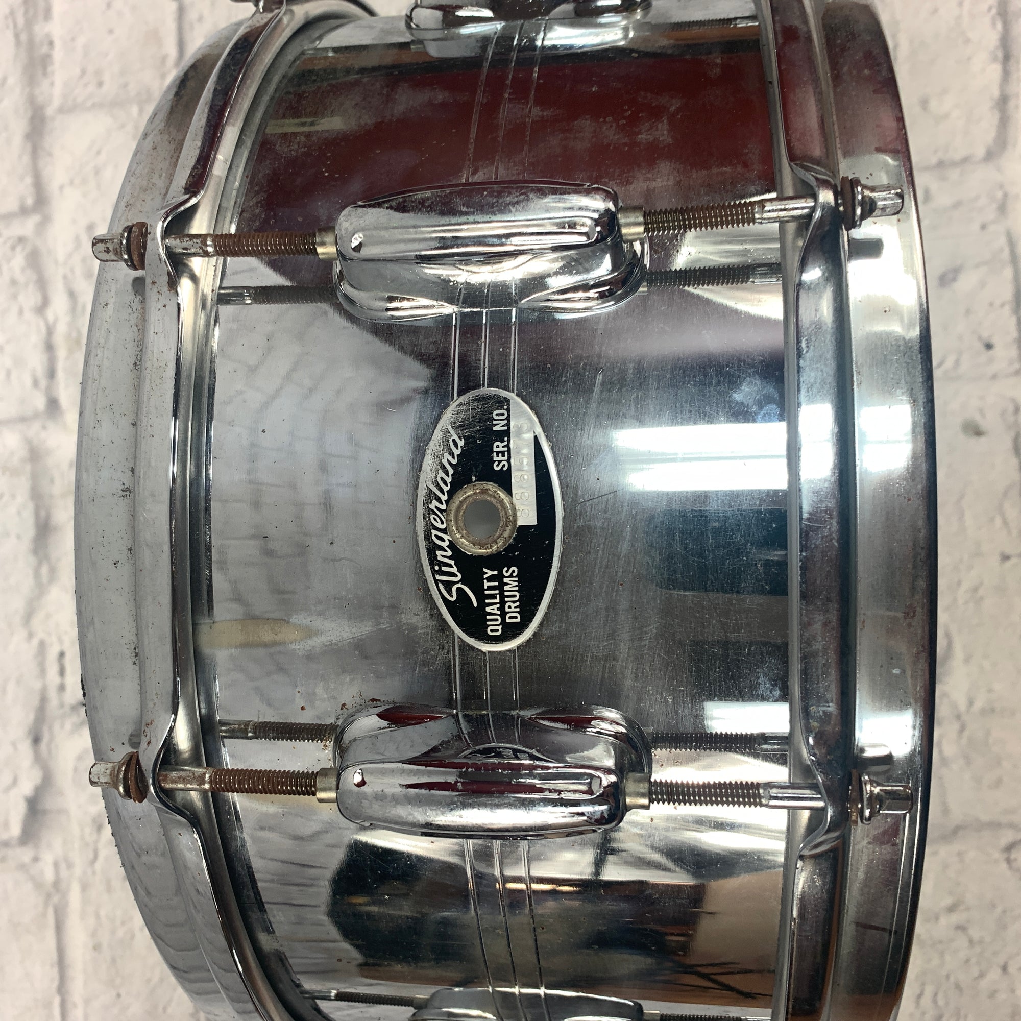 Slingerland 14 x 6.5 Chrome Over Steel Snare Drum