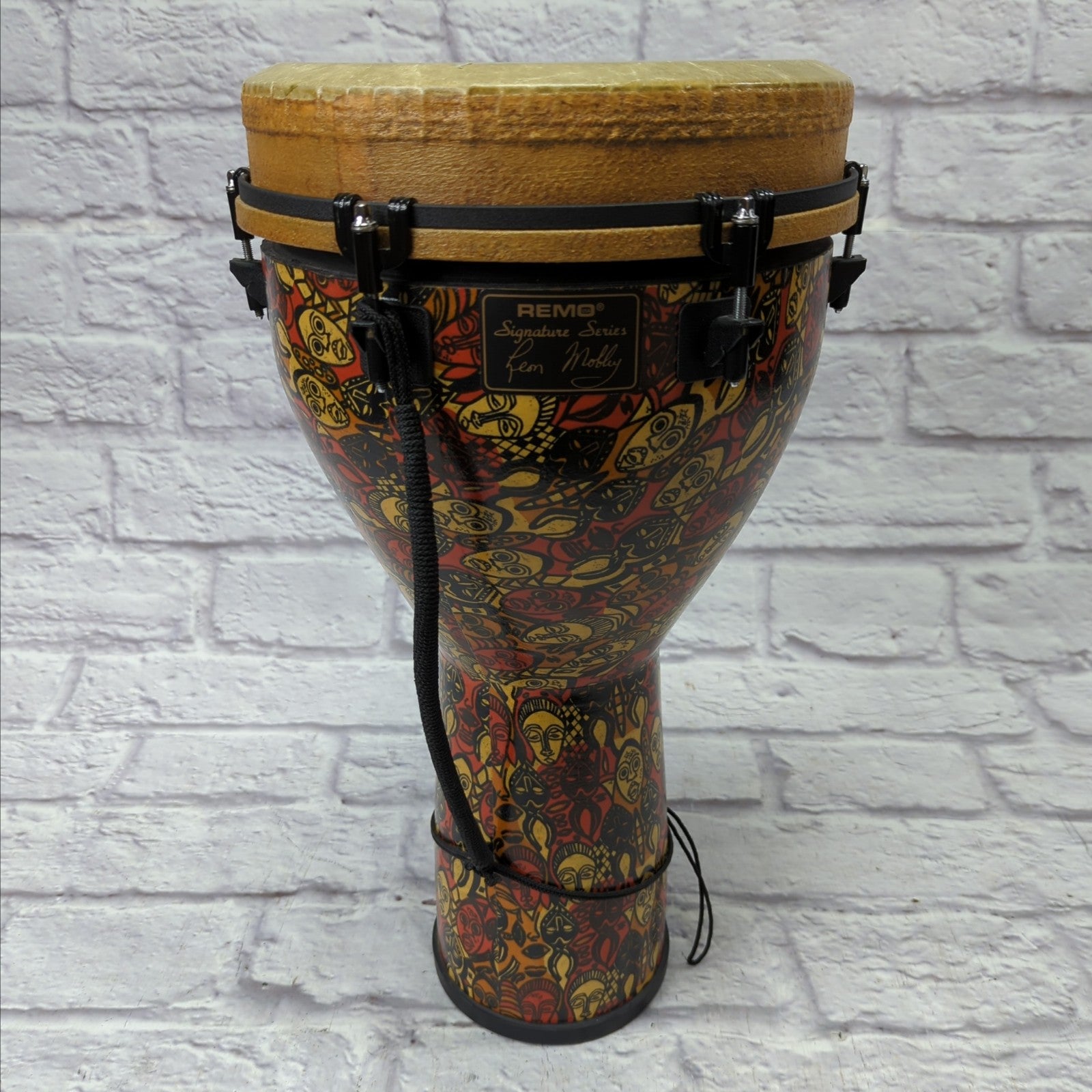 Remo Leon Mobley Signature Series Djembe w/ Kaces Gig Bag Case