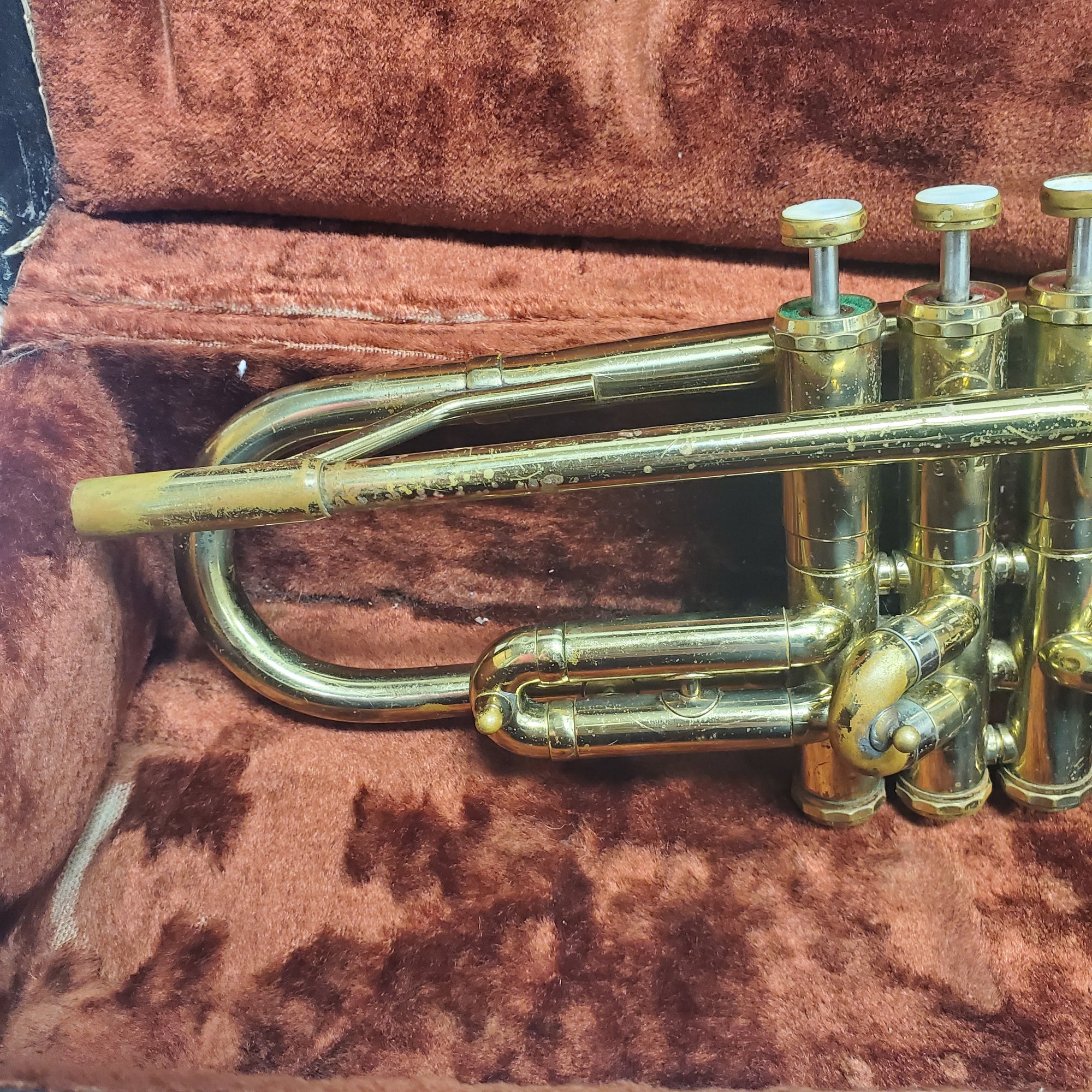 Vintage Elkhorn by Getzen Model 201 Trumpet 50s w/ Case