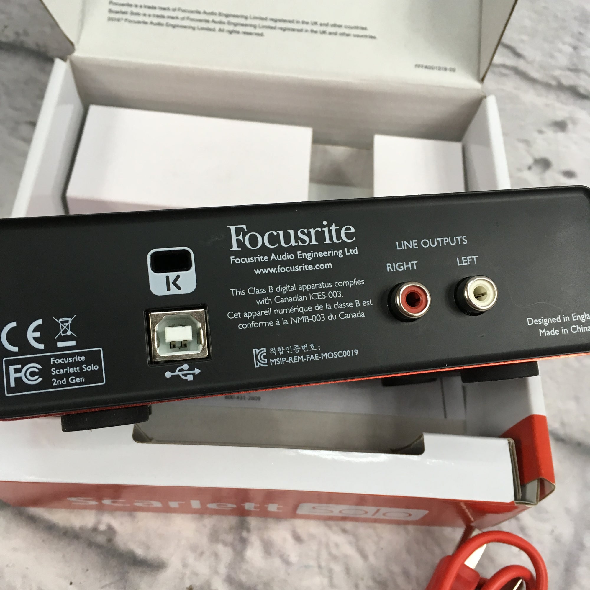Focusrite Scarlett Solo 2nd Generation Interface