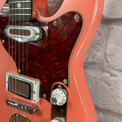 Harden Engineering Esmerelda Deluxe T-Style Pink Electric Guitar