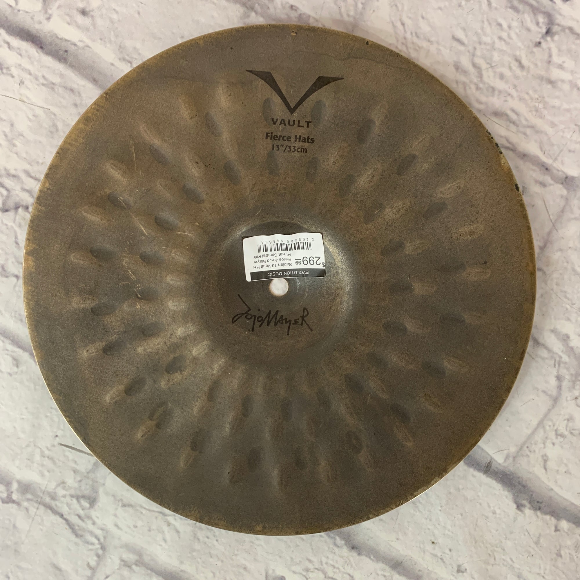 Sabian 13 Vault HH Fierce Jo-Jo Mayer Hi Hat Cymbal Pair
