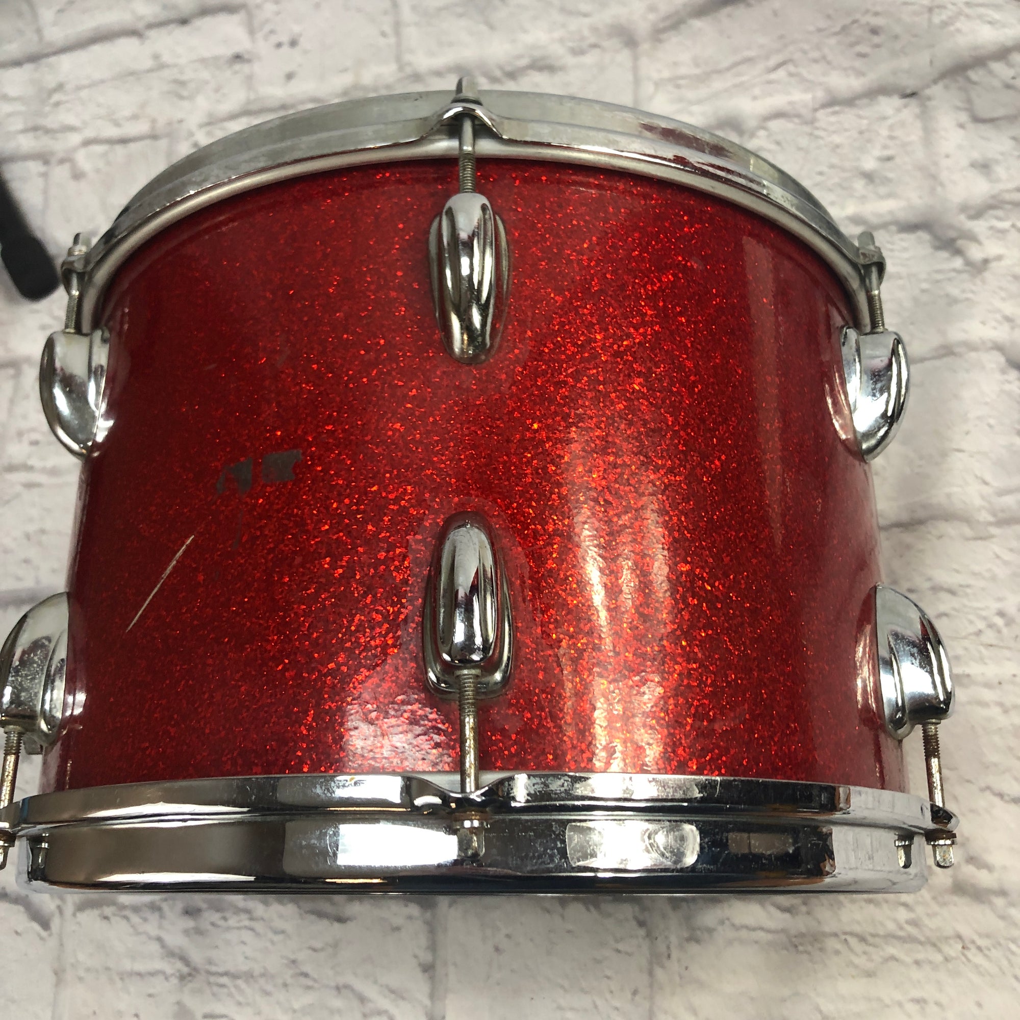 Slingerland Vintage 1965 13x9 Red Sparkle Rack Tom