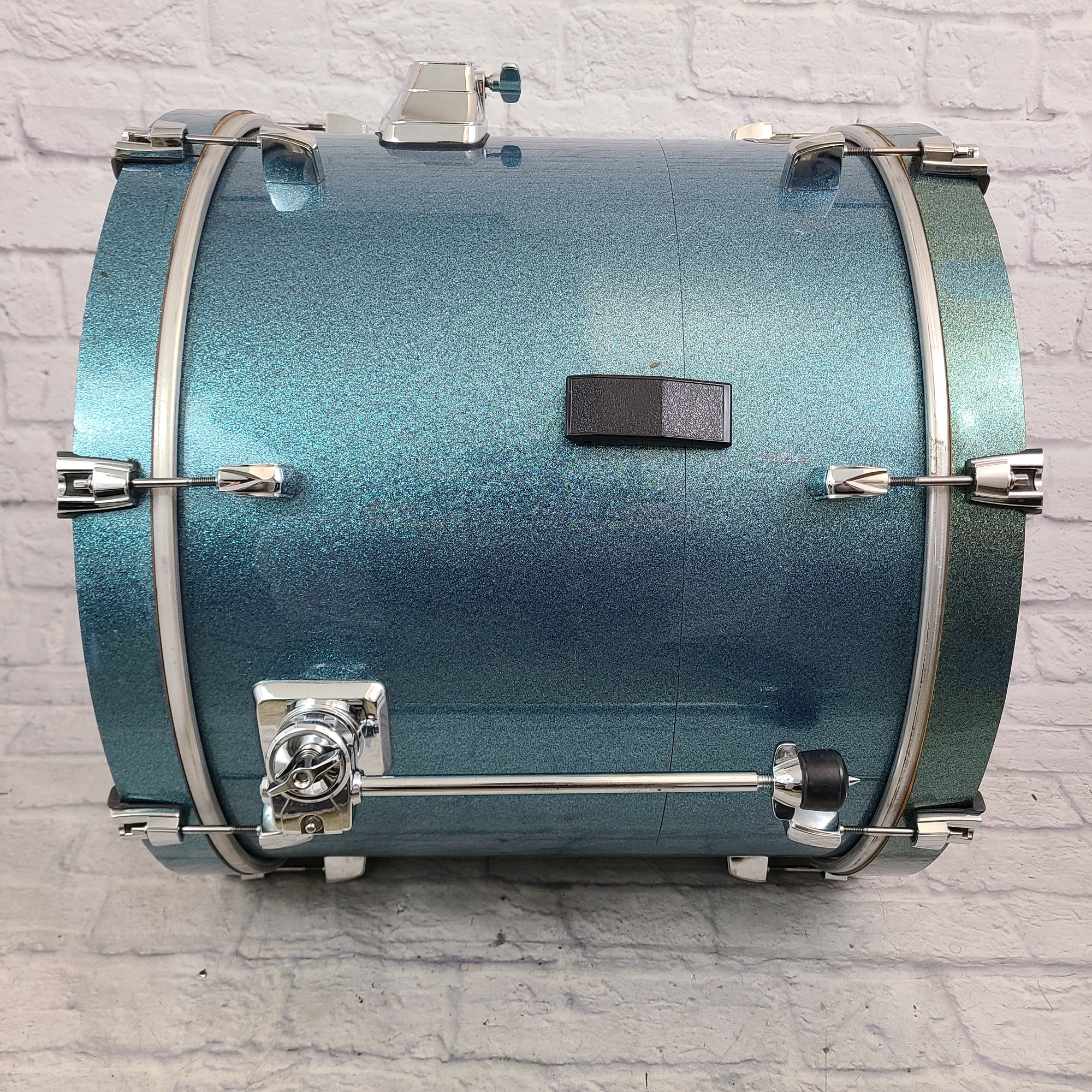 Tama Silverstar 22x18 Bass Drum - Sky Blue Sparkle MODDED NESTING
