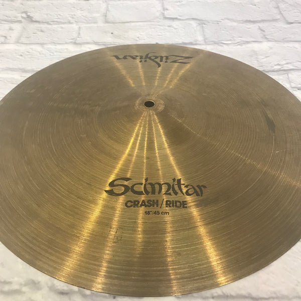 Zildjian Scimitar 18 Inch Crash Ride Cymbal Evolution Music