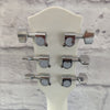 Glen Burton GA204CE-WH Spruce Top Cutaway Mahogany Neck 6-String Acoustic Electric Guitar - White