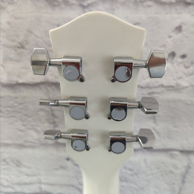 Glen Burton GA204CE-WH Spruce Top Cutaway Mahogany Neck 6-String Acoustic Electric Guitar - White