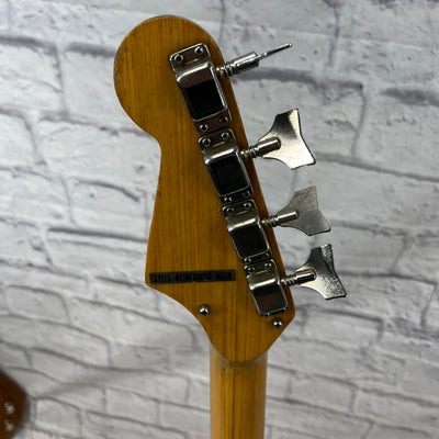 Teisco EB-110 Tulip 4 String Bass Guitar 1960's MIJ Japan 30" Scale One Pickup