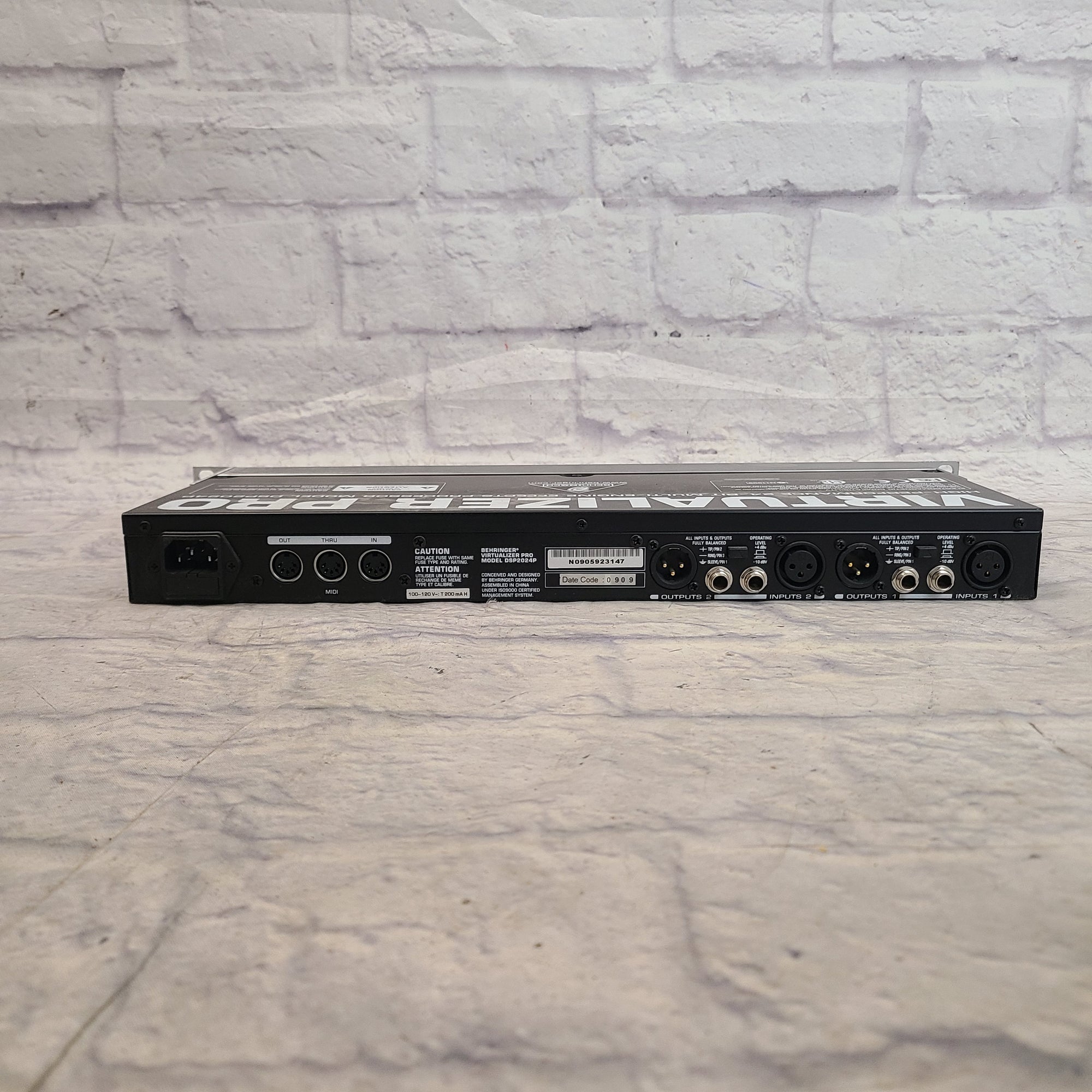 Behringer Virtualizer Pro Multi Effects Evolution Music