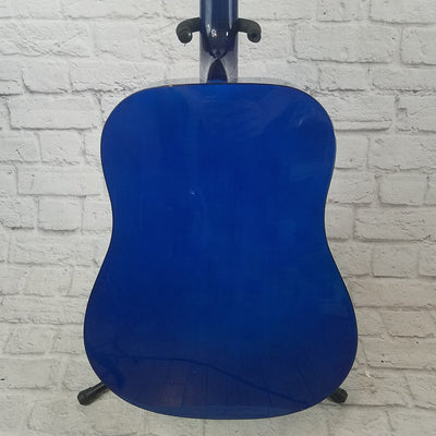Asheville AG505BLS Blue Acoustic Guitar
