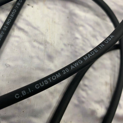Custom 1/4" TS Straight to Right-Angle Instrument Cable - 20'