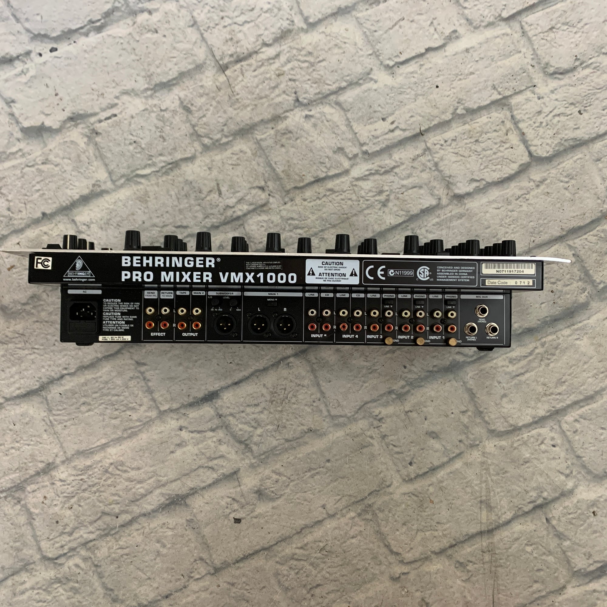 Behringer VMX 1000 DJ Mixer AS IS - Evolution Music Behringer VMX 1000 DJ Mixer AS IS - Evolution Music