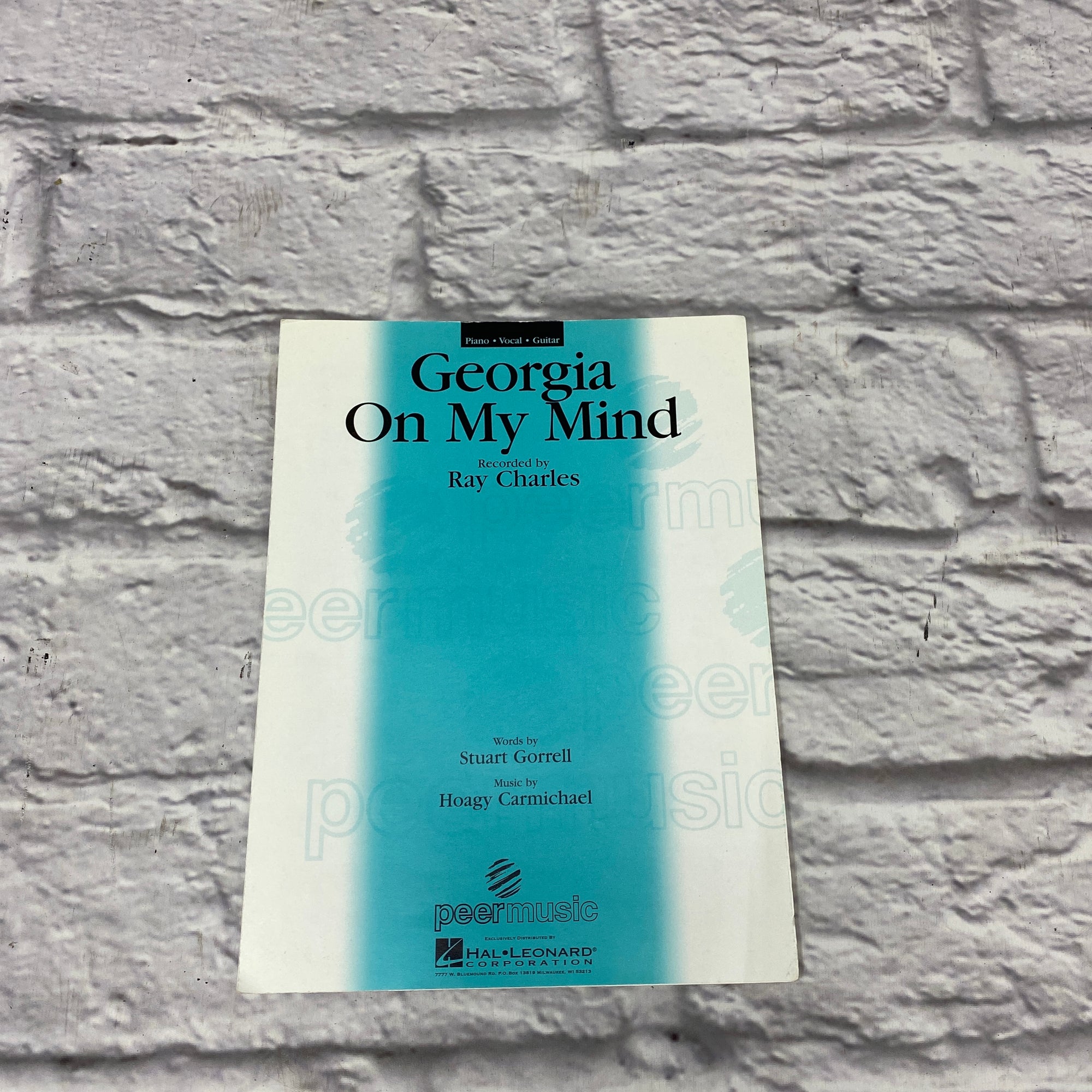 Hal Leonard Georgia On My Mind Piano Sheet Music