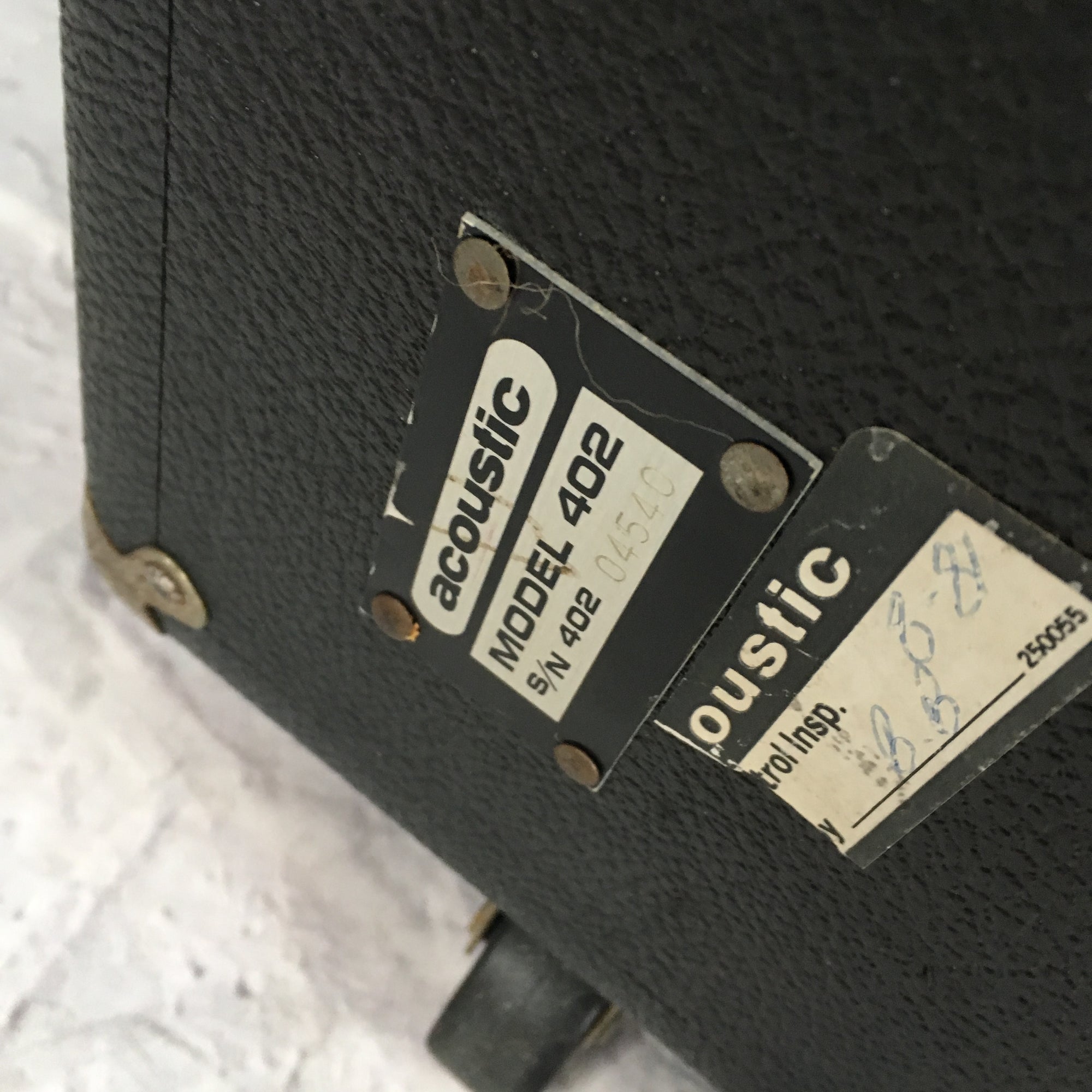 Acoustic 402 2x15 Bass Cabinet - speakers changed