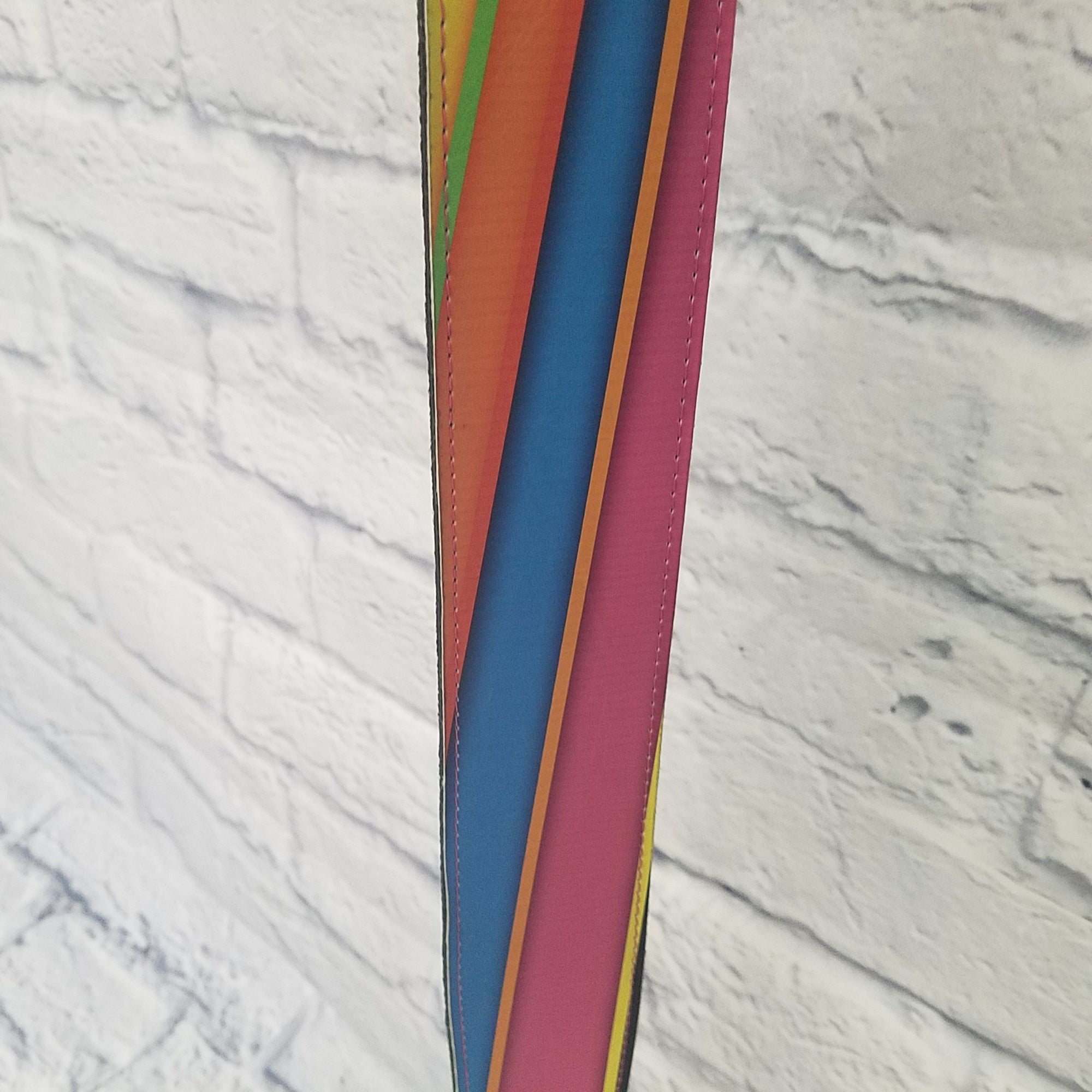 Henry Heller Rainbow Leather Guitar Strap
