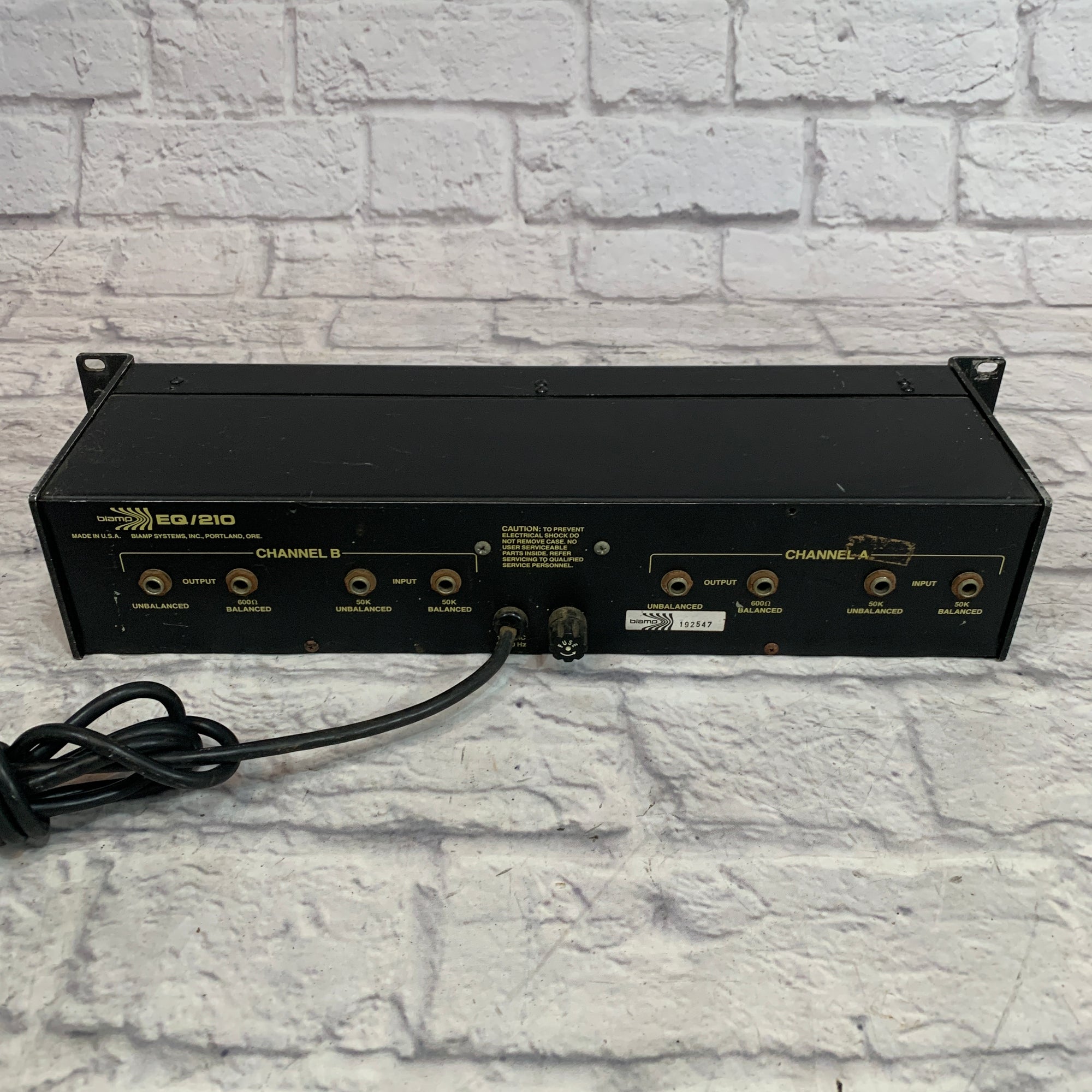 Biamp EQ/210 Graphic Equalizer