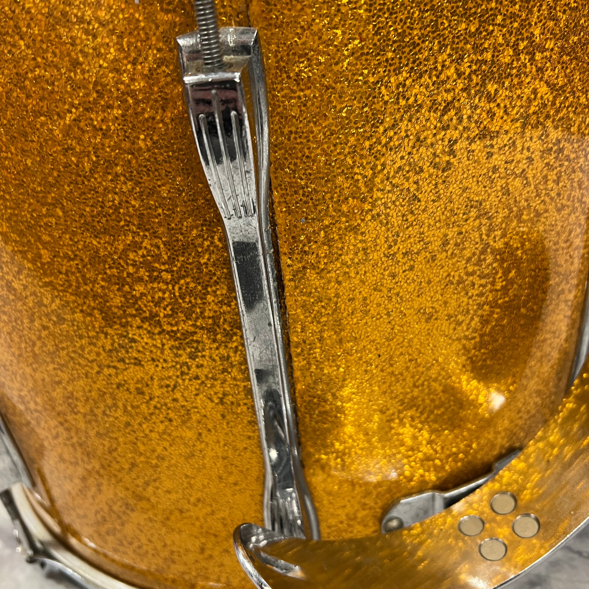 Ludwig B/O Field Snare Drum Orange Sparkle 15x12"