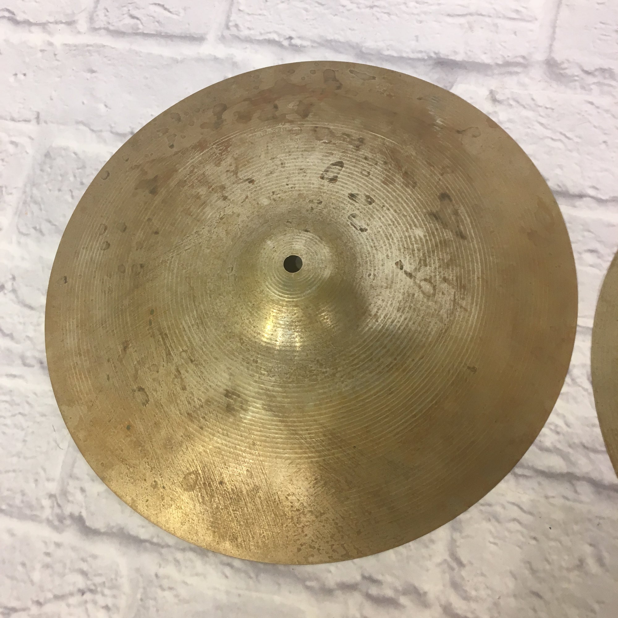 Vintage 1960s Ludwig Standard Paiste 14 Inch Hi Hat Cymbals