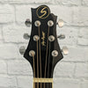 Samick Greg Bennett Dreadnought Acoustic Electric Guitar - Trans Black