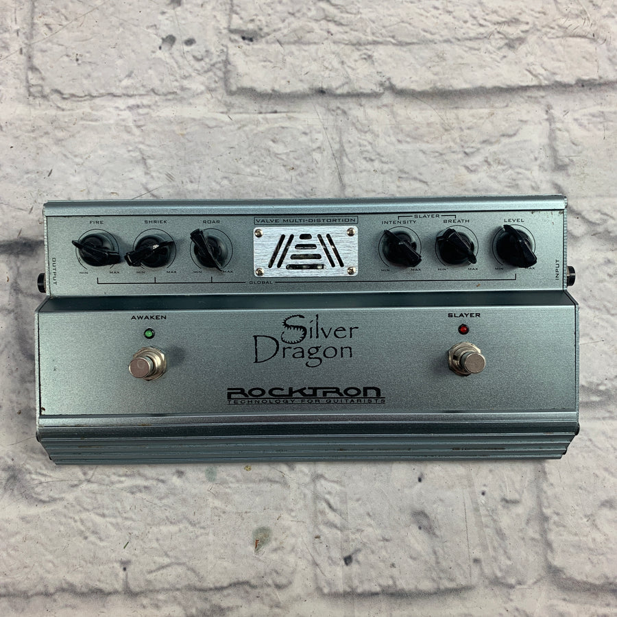 Rocktron Silver Dragon Distortion Pedal w/ Power Supply