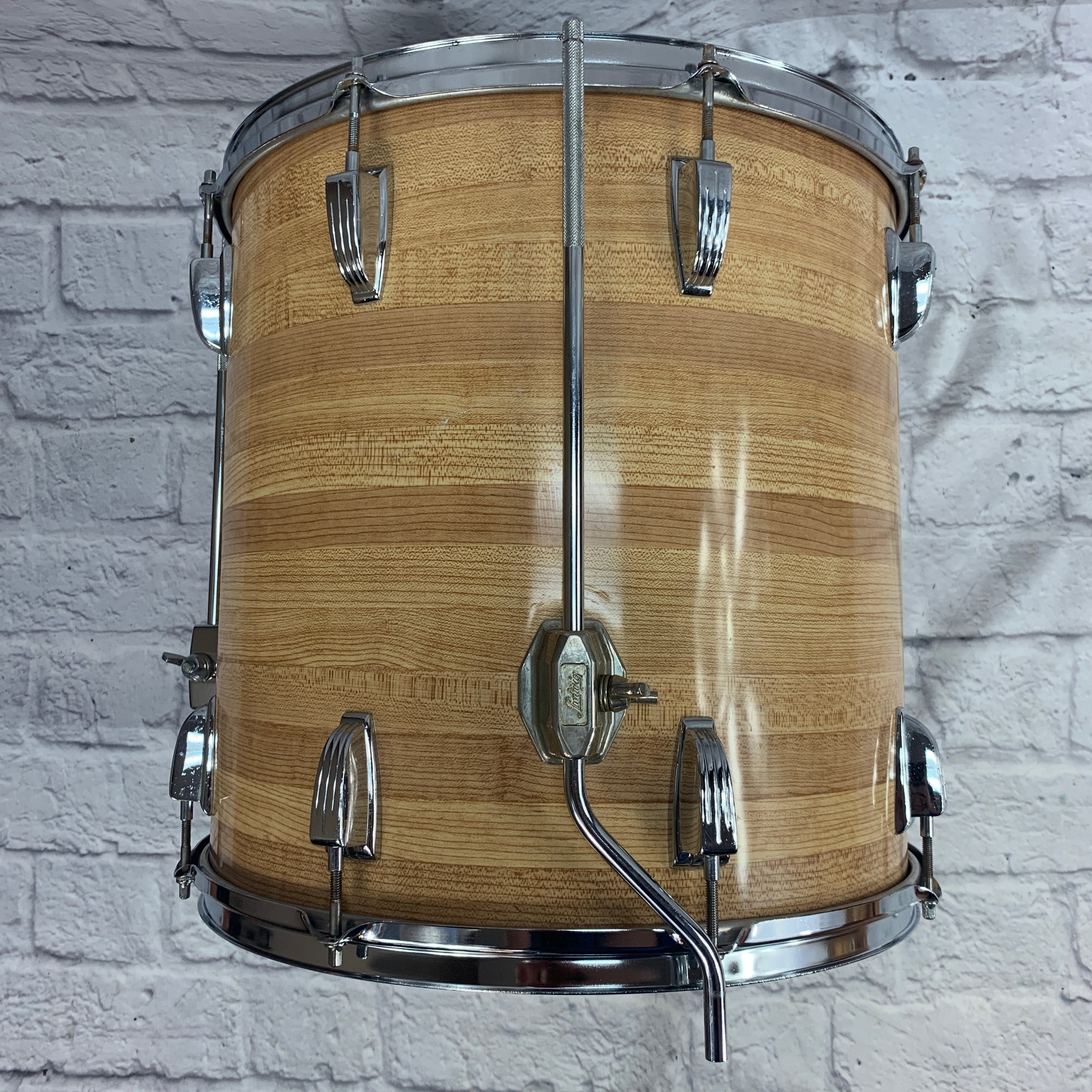 Vintage Ludwig 16 Butch Block Floor Tom Blue & Olive
