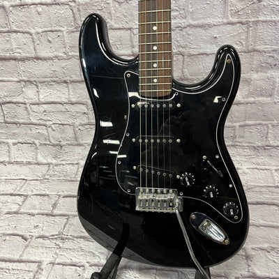 Unknown Partscaster Strat Mexican Body and Electronics Electric Guitar - black MIM