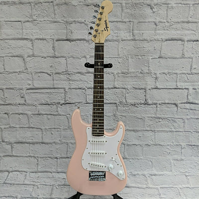 Squier Mini Stratocaster Shell Pink Short Scale Electric Guitar